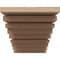 Ekena Millwork 8"W x 16"D x 8"H Wide Landon Rough Cedar Woodgrain TimberThane Corbel, Primed Tan CORUR08X16X08LANRCPR - alternate 3